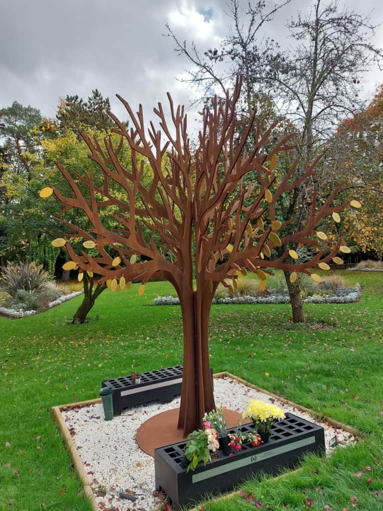 320 cm Memorial Tree Worcester Crematorium Memorialtrees.co.uk